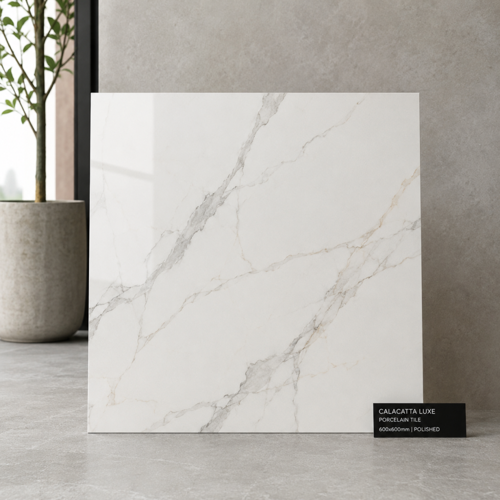 Calacatta Luxe Porcelain Tile – 600×600