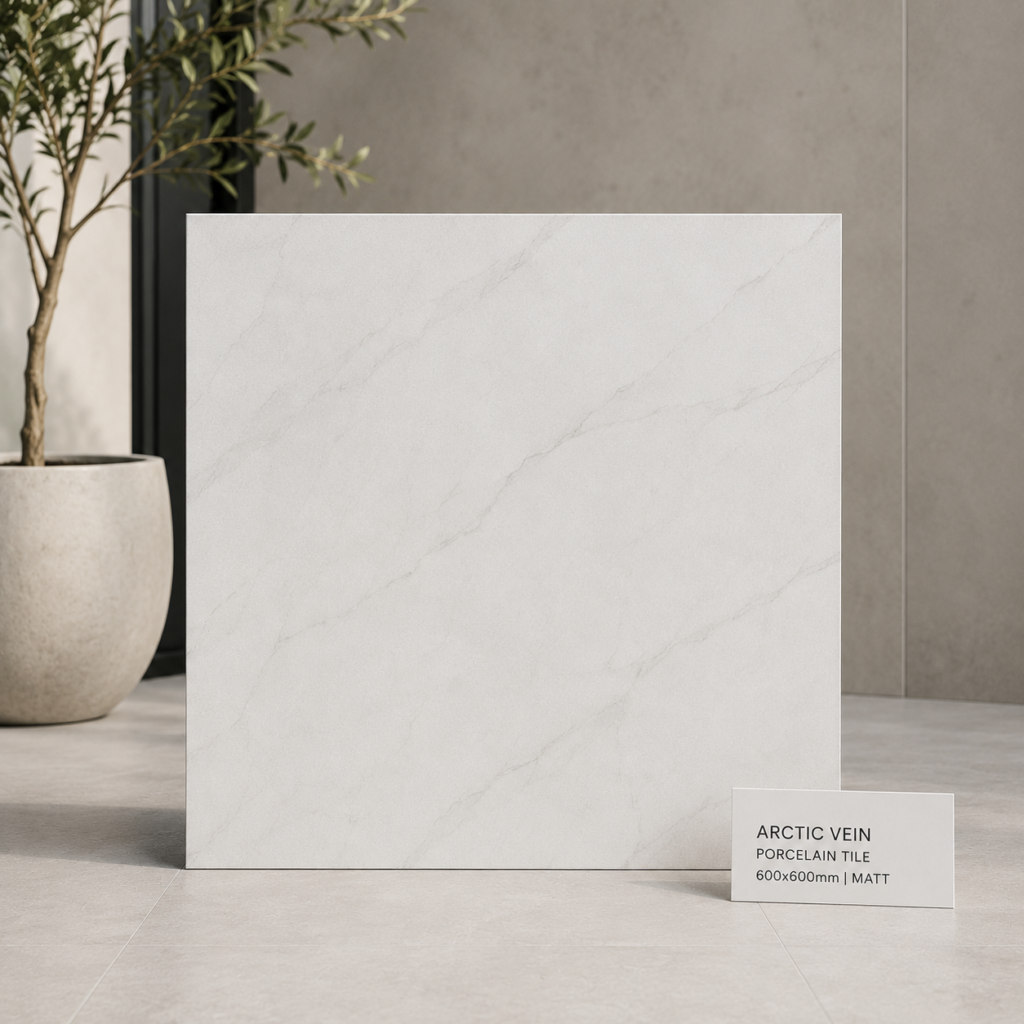 Arctic Vein Porcelain Tile – 600×600